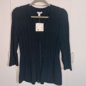 CARDIGAN NWT size L CROFT & BARROW